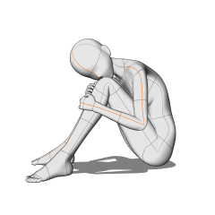 抱き枕ポーズ - BowlRoll