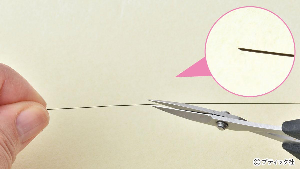 テクニック：ゴムひもブレスレットの作り方