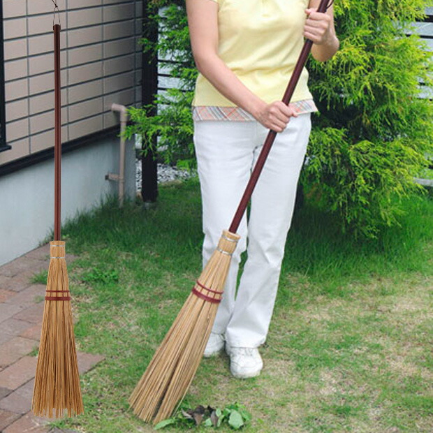 楽天市場 ほうき 高さ83.5cm 短柄 天然草 箒 掃き掃除 床掃除 畳 たたみホウキ 掃除 清掃 室内 座敷 和室 フローリング タタミホーキ 座敷ほうき そうじ: リビングート 楽天市場店
