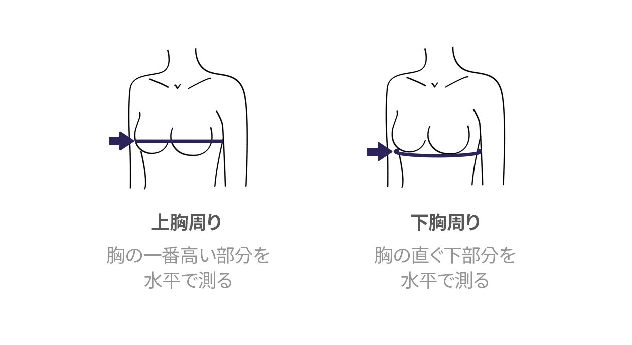 大きい胸専用サイズガイドグラマーバストサイズの測り方・ブラジャーの選び方 ニッセン