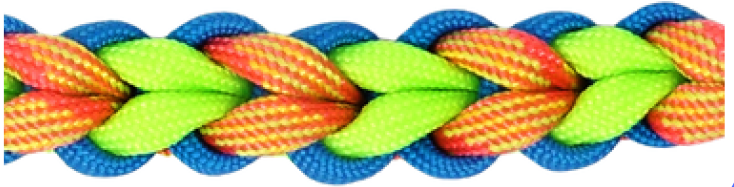 ハート編み ラブラブ編み, ハートの形になる編み方です☺️, ストラップや、わんちゃんのリードにすると, かわいいですね♡,パラコード ,編み方 ,編み方動画 ,ハート編み ,ラブラブ編み