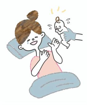 育児・赤ちゃんと家族 無料イラスト フリー素材