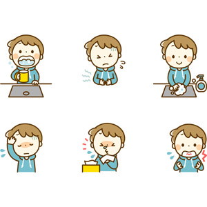 風邪の症状イラスト無料イラスト・フリー素材なら「イラストAC」