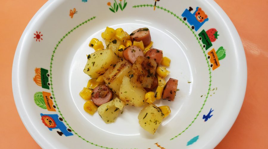 2歳児どハマり♡ほっくほく味噌じゃが ワンパンレシピ