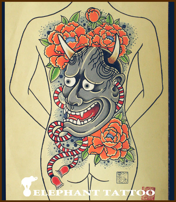 般若のタトゥー – Tifana Tattoo – 東京・渋谷のタトゥースタジオ