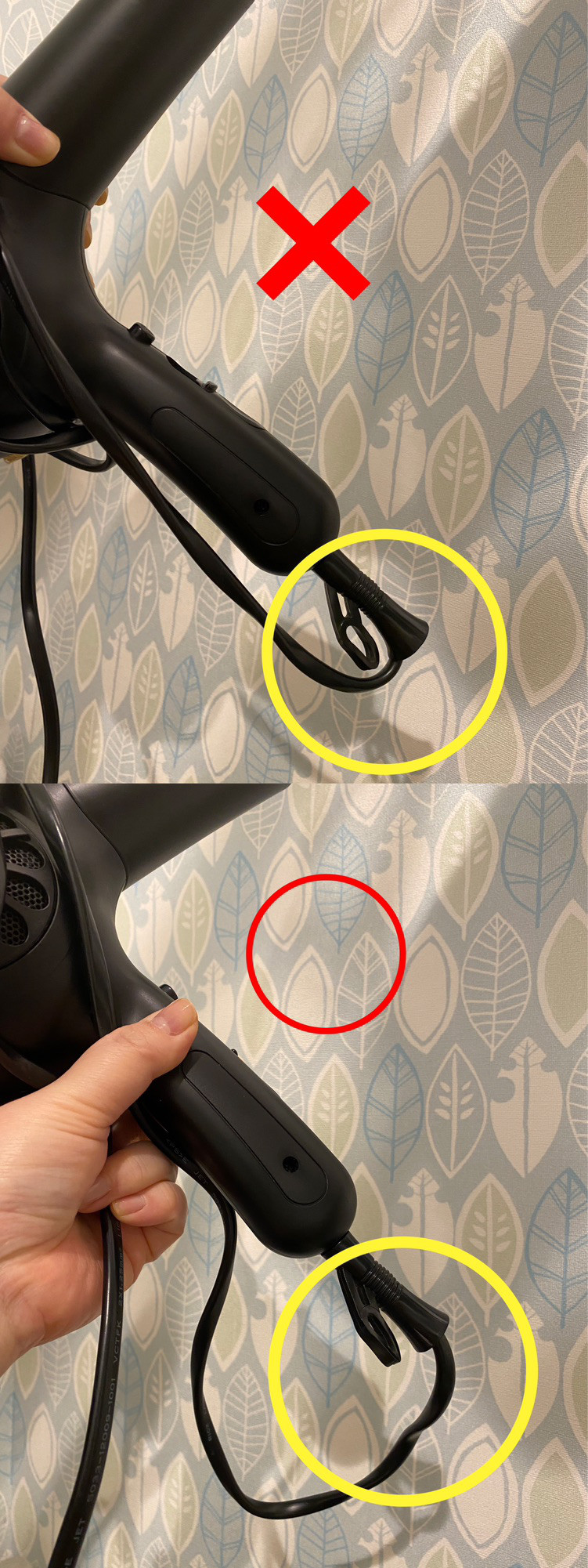 ドライヤーコード問題解決☝️, \ 使ったまんま！ドライヤー 隠収納, こんにちは！まいちです, みんなドライヤー収納ってどうしてる？,ドライヤー壊れて買い替えたら結構大きくて, 収納場所困ってた, いろいろ試して1番楽に収納できる方法を, 見つけたので紹介しました✨,しかも100均の物で作ったよ♪, 使い勝手良くて洗面所がいつもキレイだよ😊, セリア,