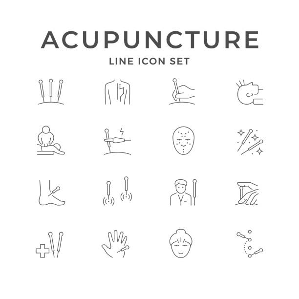 4,100点を超える鍼のイラスト素材、ロイヤリティフリーのベクター素材グラフィックスとクリップアート - iStockマッサージ, 東洋医学,整体