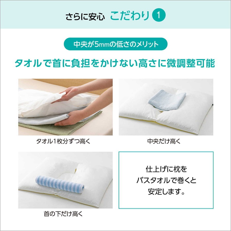 ストレートネック タオル枕 高さ調整 首フィット 首コリ 肩コリ スマホ首 対策 横向き寝 洗える 私専用こだわりタオル枕 : SenSSyoセンショウYahoo!店 - 通販 - Yahoo!ショッピング