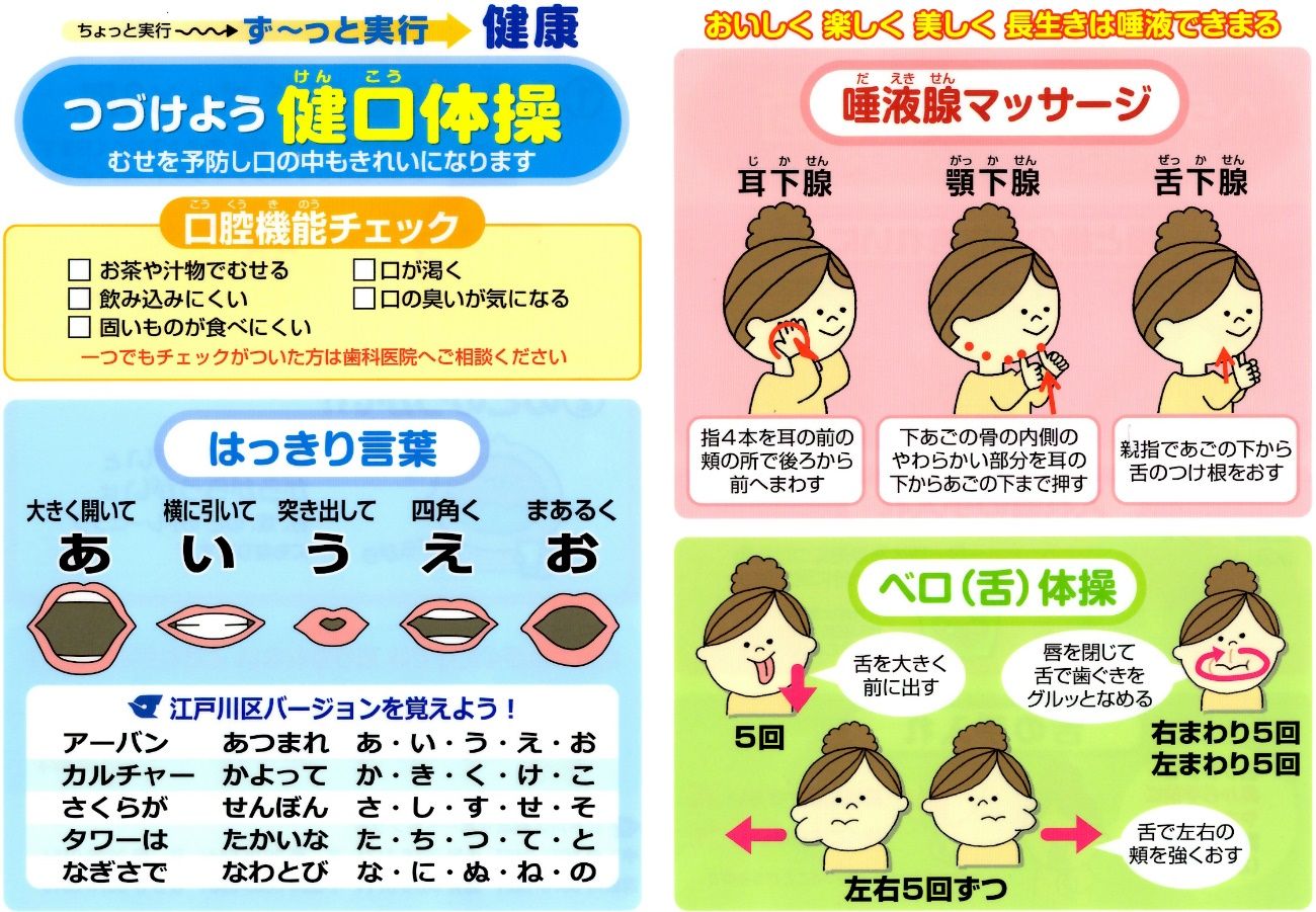 パタカラはじめよう!やってみよう! 口腔ケア