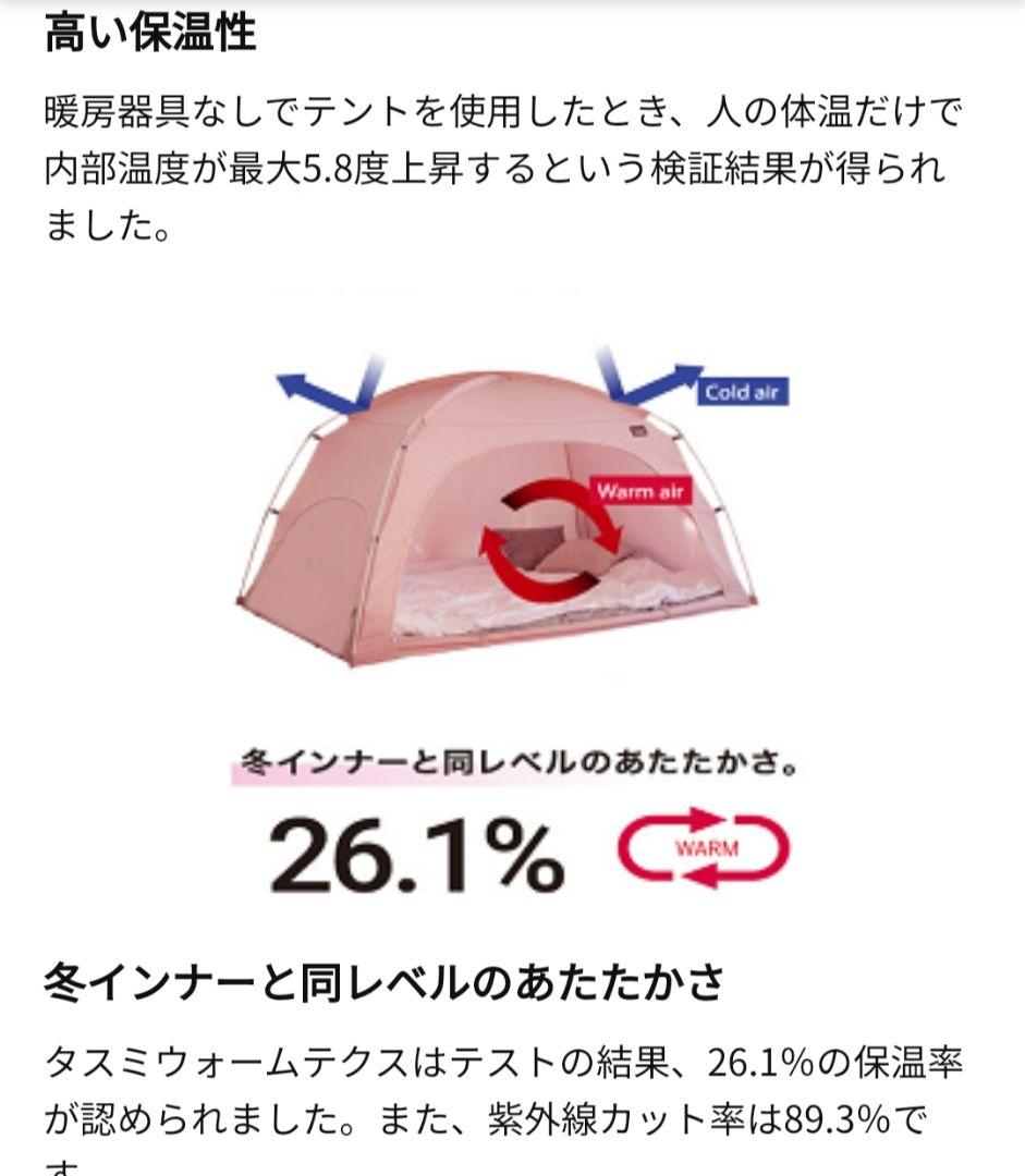 公式ショップ 暖房テント 室内用テント 防寒テント 花粉症 ハウスダスト対策 2-3人用 ピンク 1.5×2.1×1.35m 保温 コンパクト収納簡単の通販はau PAY マーケット - Galileo Sportsau PAY マーケット-通販サイト