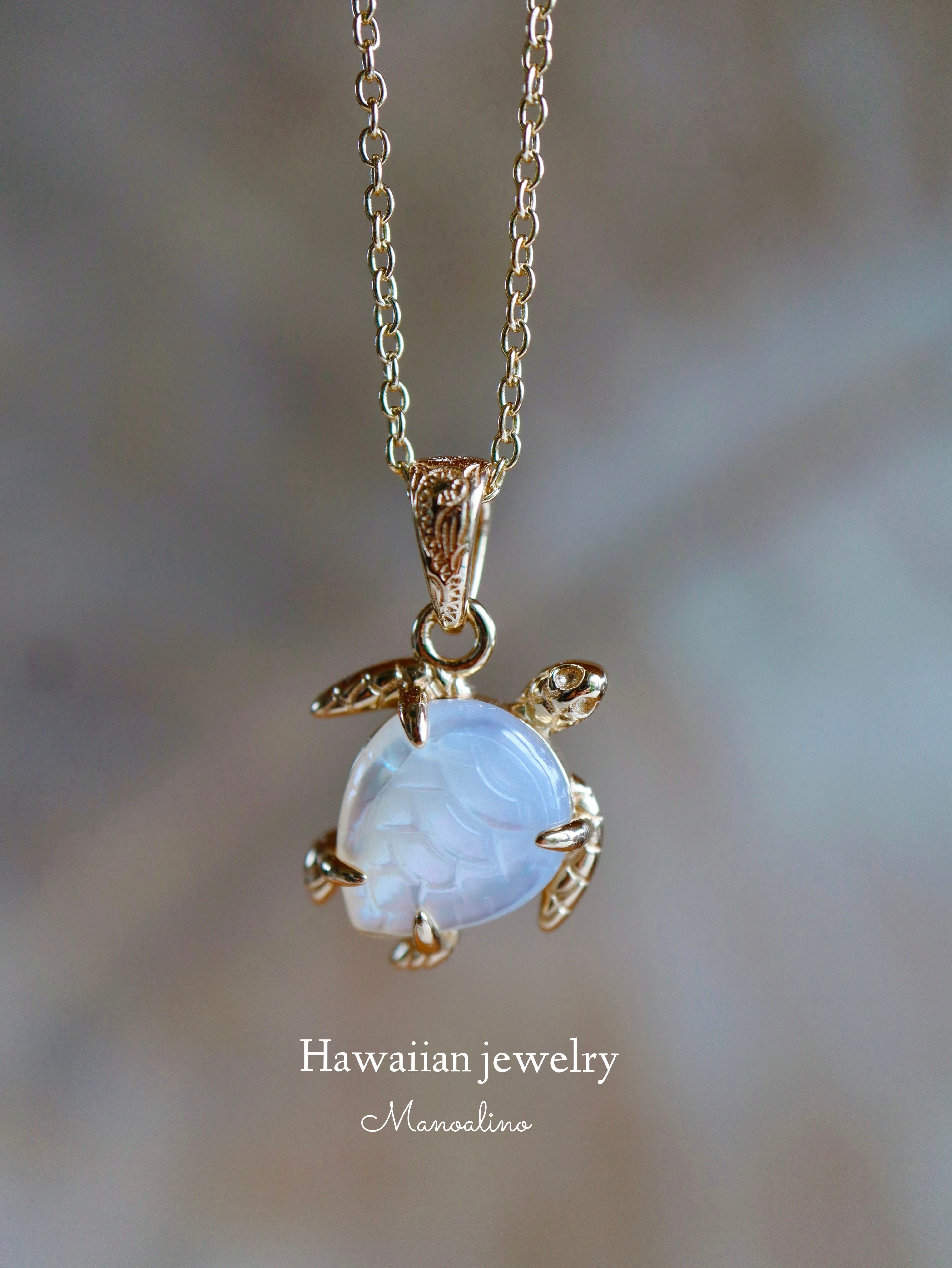 ブルーマザーオブパールブラックレザーバンド腕時計Harborシルバ