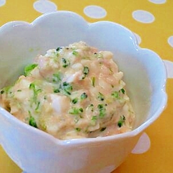 離乳食・後期 しらすブロッコリーご飯お焼き