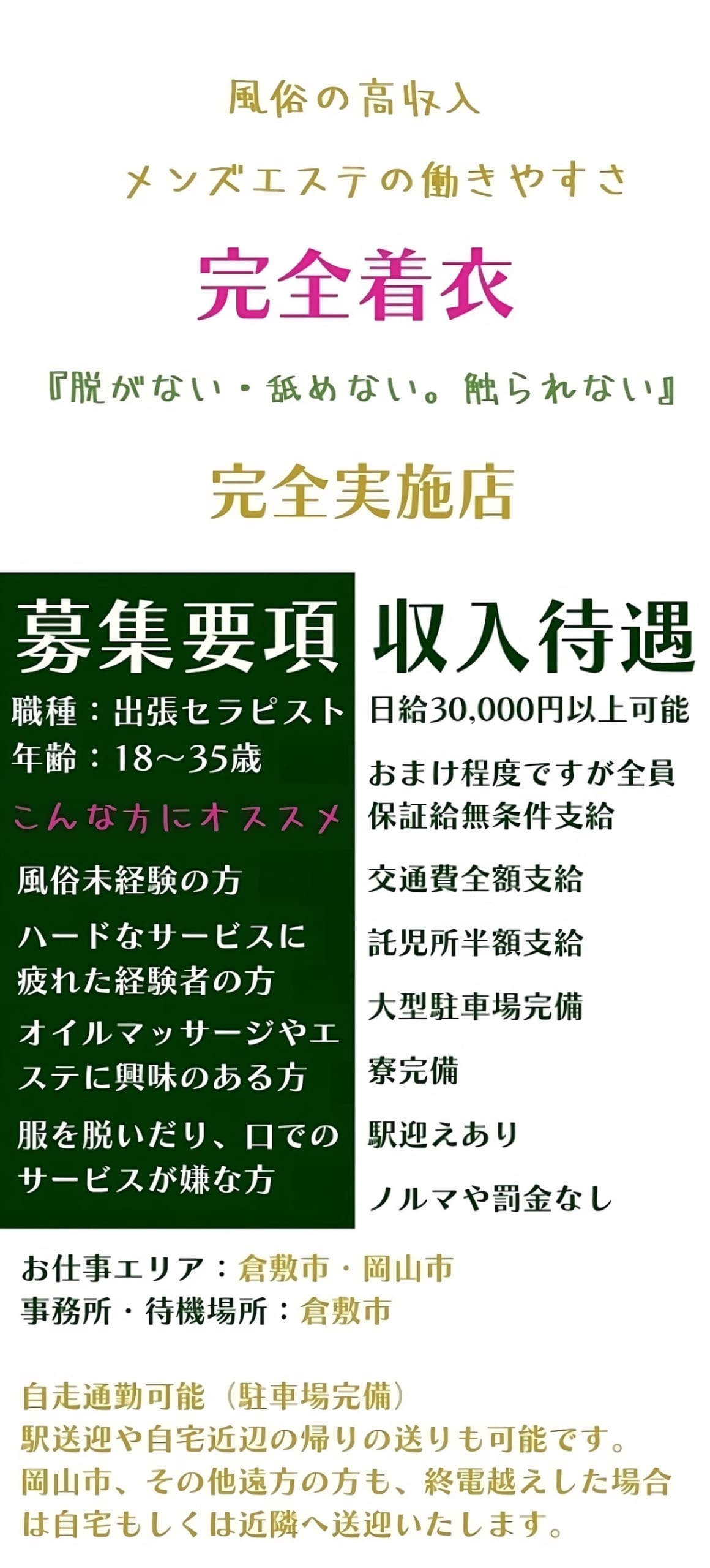 倉敷 川西町のピンサロや水島の一発屋など本番風俗を調査！