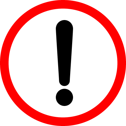 安全用品ストア: JIS安全標識警告危険マーク「!」のみ サイズ:S300×225393213- 危険への警告を示すための標識