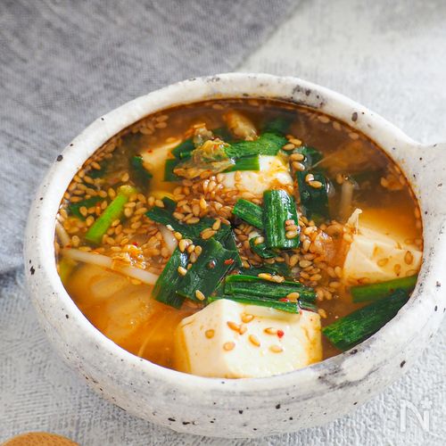 簡単ダイエットレシピ カロリー調整やに二日酔いにも◎！「豆腐キムチチゲスープ」美的.com