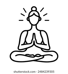 ヨガ イラスト 無料 シルエット226 無料画像