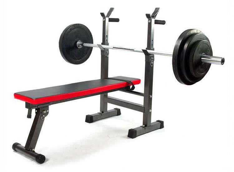 腹筋器具ダンベルベンチバーベルラックスクワットラックディップスタンド全身筋力トレーニング用、ホーム ジムウェイトリフティングラックダ トレーニングベンチ 器具 筋トレ ダンベル バーベル 腹筋 背筋 台 折りたたみ 7段階調整 デクライン インクライン フラット