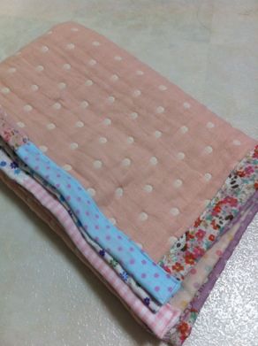 ガーゼブランケット手作りキットまっすぐ縫いガーゼケット Lサイズ