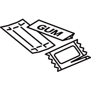 ゴミの分別・分類ステッカーセット 黒：イラスト無料