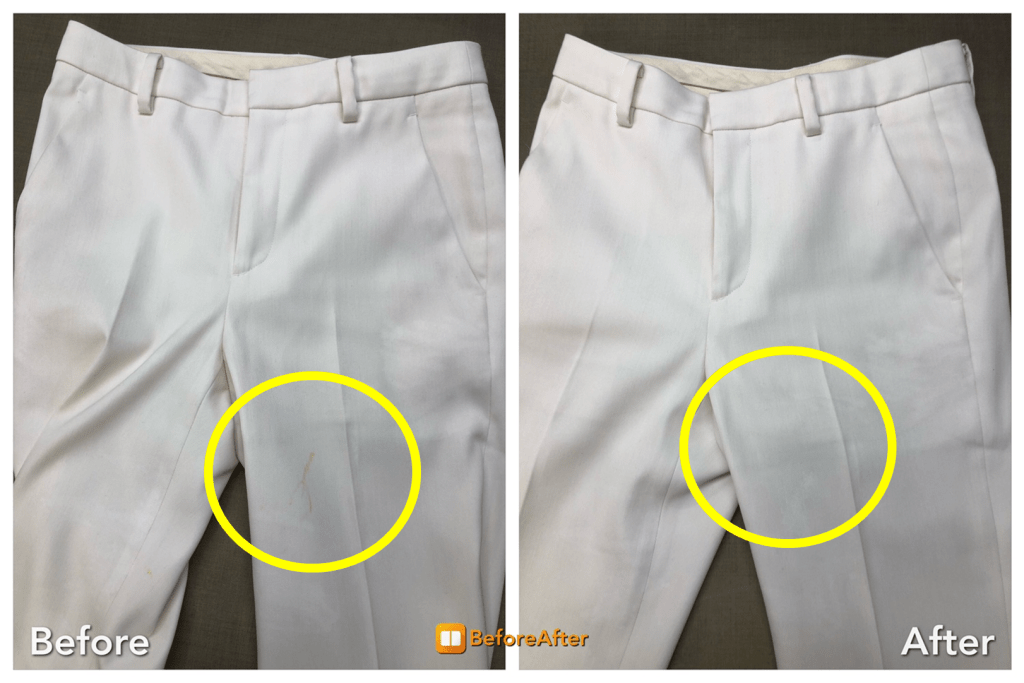 ベージュの綿パンツに赤ワインのシミ愛知洗い人 愛知県染み抜きのできるクリーニング店紹介サイト