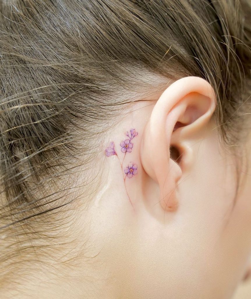 ペイズリー・耳裏小鳥・蝶月STROKER TATTOO