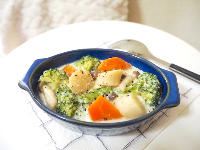 簡単だけど本格的 鮭の豆乳クリーム煮