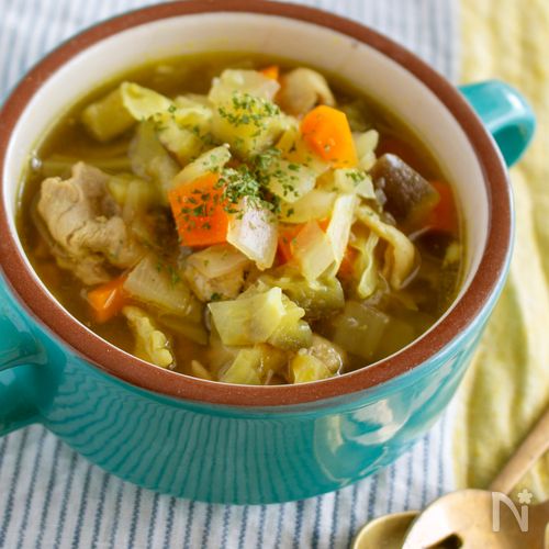 たっぷり作って味変を！「デトックス野菜スープ」 50代母もやせたダイエットレシピ 6画像5 6- レタスクラブ