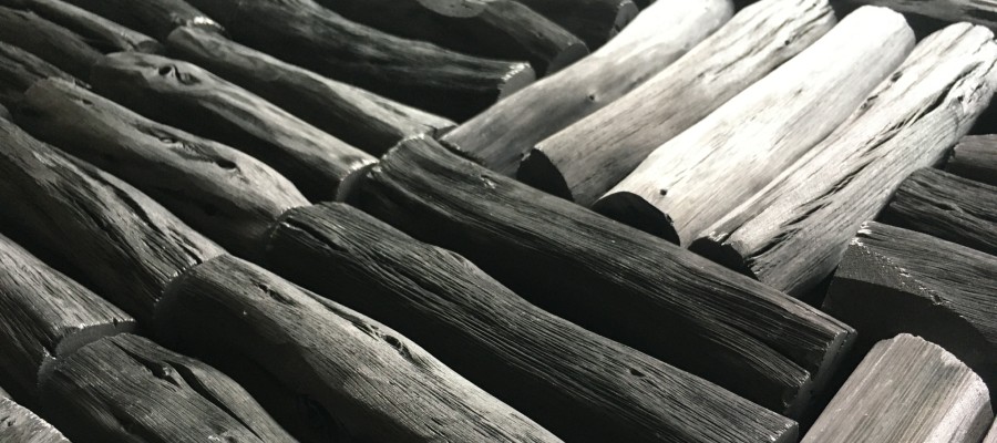 籾殻くん炭 ロケットストーブ式くん炭器自作でくん炭作り