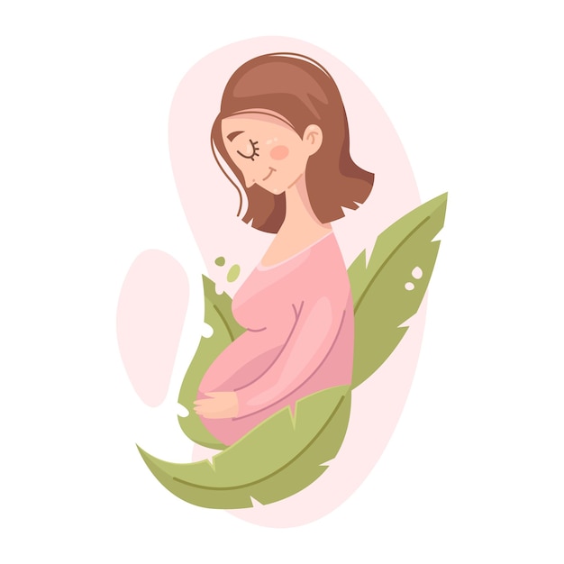 苦しそうな妊婦さん イラスト素材7113944- フォトライブラリ