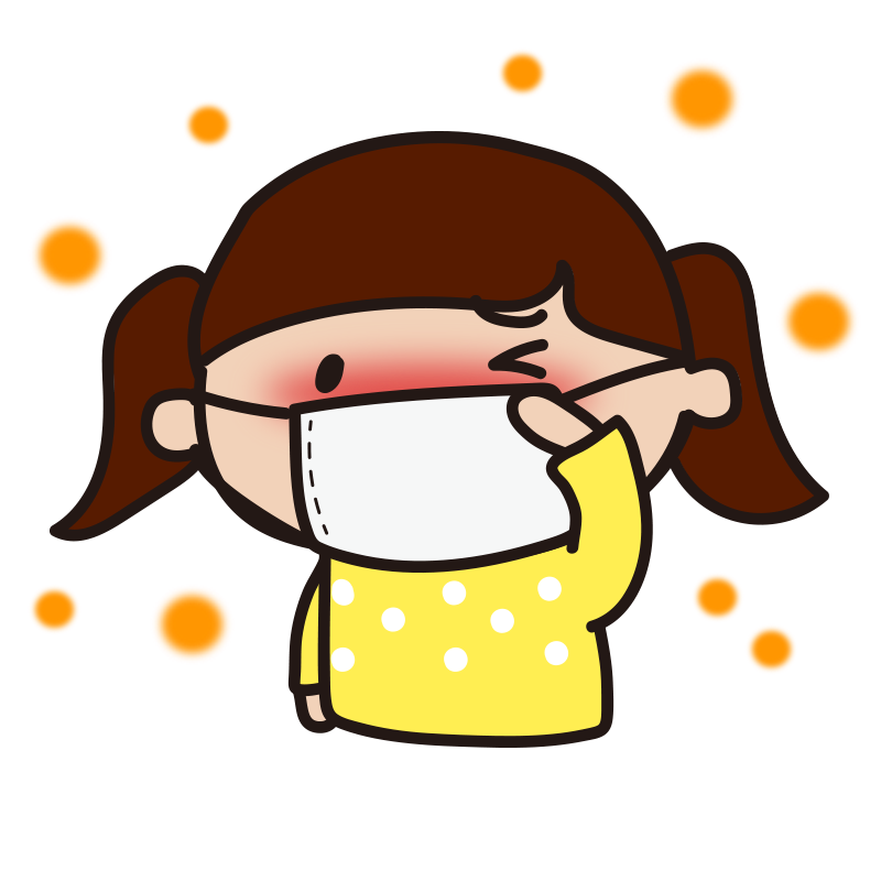 花粉症の症状を表すかわいいひよこセットイラスト - No: 23442484無料イラスト・フリー素材なら「イラストAC」