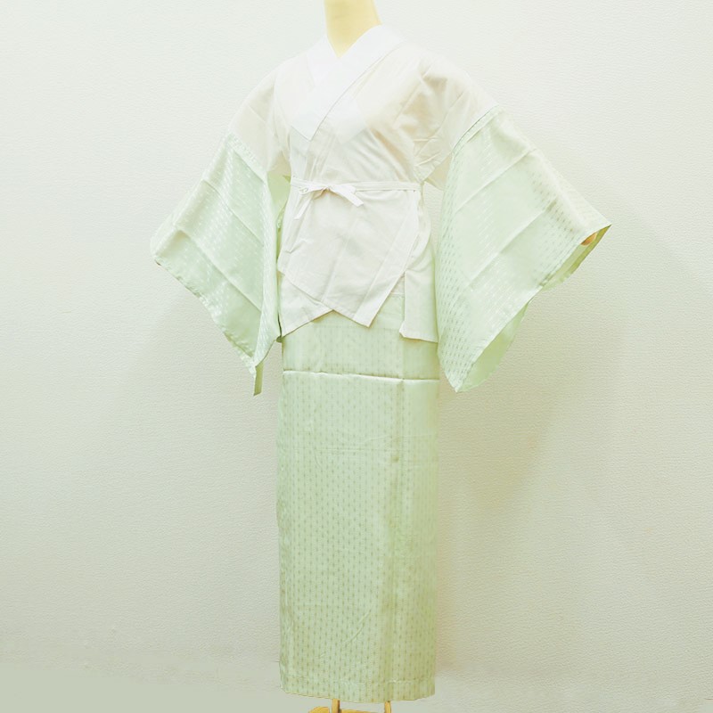 楽天市場 うそつき襦袢 長襦袢 大うそつき スリップ 肌襦袢 長襦袢 半襟付 衣紋抜き付き 綿100％身頃 浴衣を着物風に 竺仙 源氏物語浴衣高級浴衣 簡単裄丈調節 洗える長襦袢 大きいサイズ 小さいサイズ 太め 細め 3L 2L LLL LL L M S 長じゅばん 和装下着 小紋 夏下着