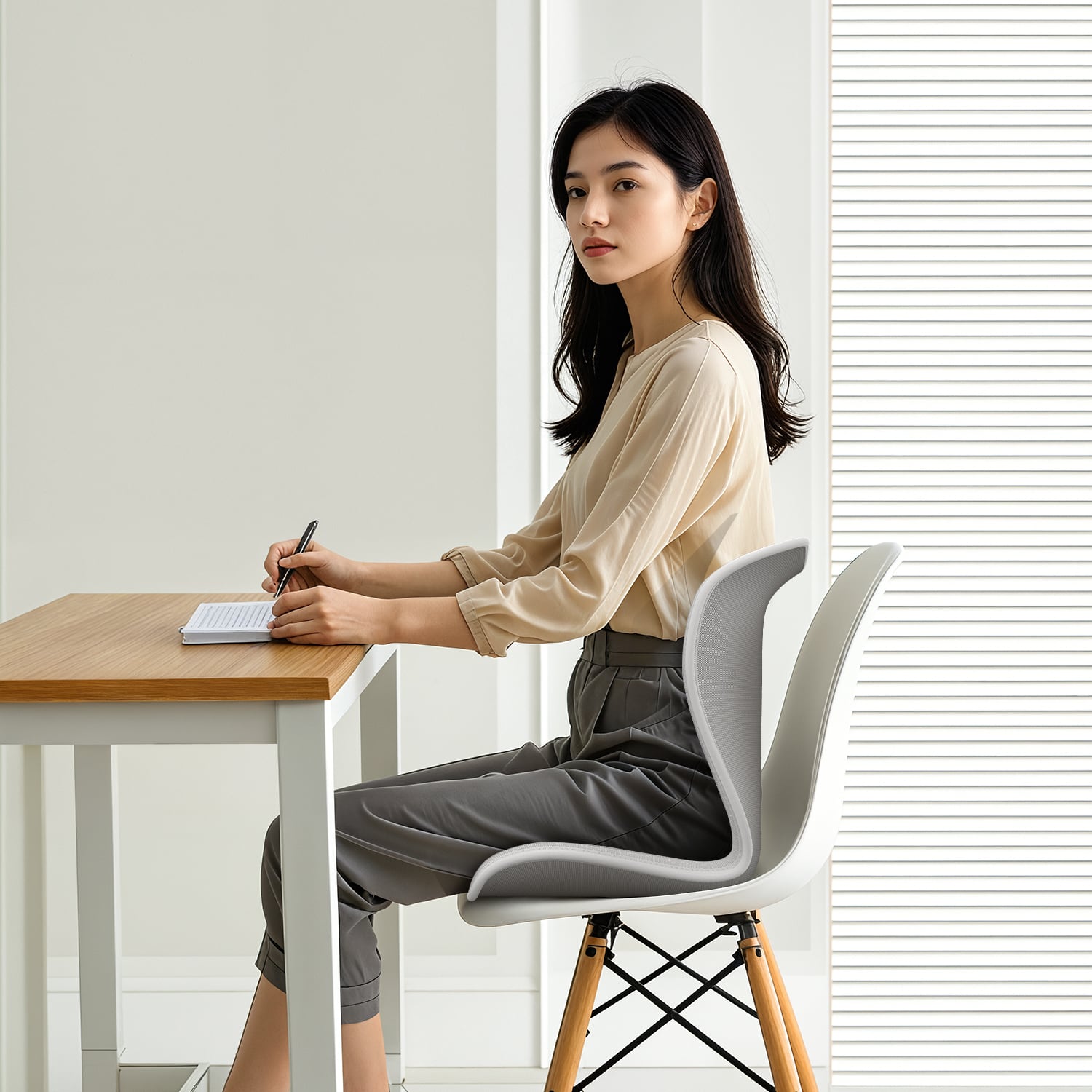 バランスチェア 姿勢矯正椅子・キャスター・昇降式・大人・子供激安通販のイーサプライ EEX-CH15