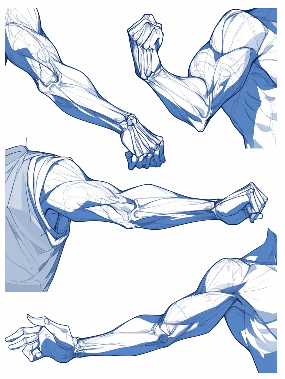 腕を上げて歩く男性のイラスト - ONWAイラスト