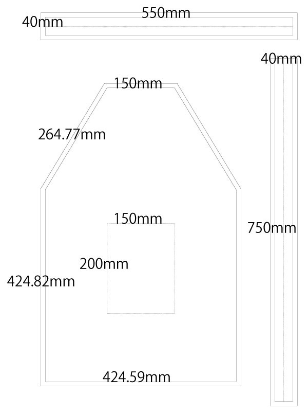 こども用『フリルエプロン』の作り方mamana