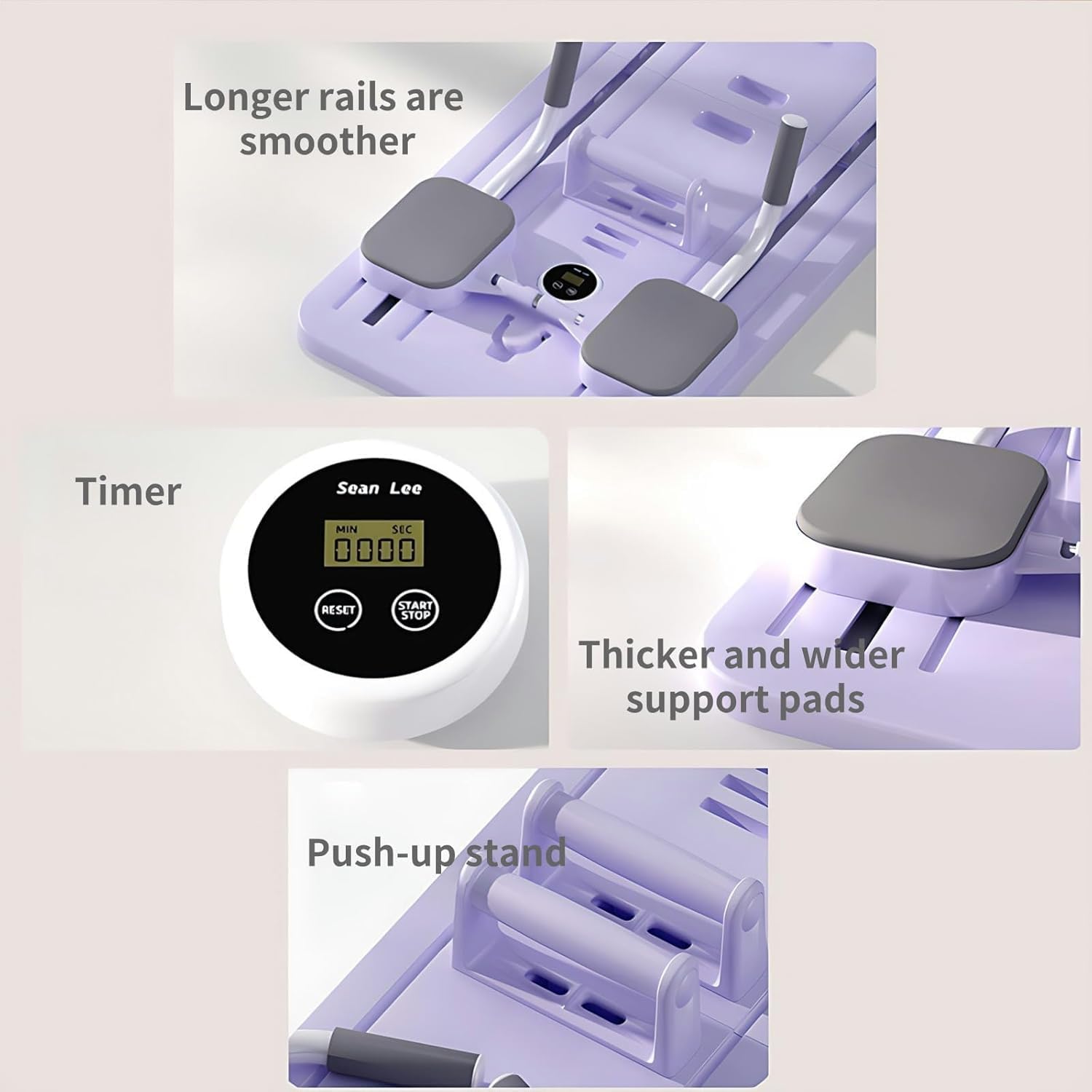新発売 ピラティスリフォーマーマシン 家庭用 折りたたみ式ピラティス 筋力トレーニング用 F1867