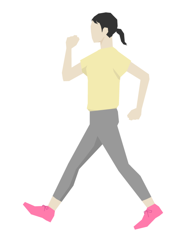 ぽっちゃりシニア男女のウォーキングイラストのイラスト素材128569668- PIXTA