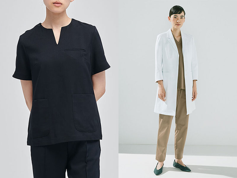 スクラブは医療事務の制服にもおすすめ! 医療事務職におすすめのパンツスタイル&スクラブ選びのポイントは?白衣のクラシコ公式WEBマガジンClassicoJOURNAL