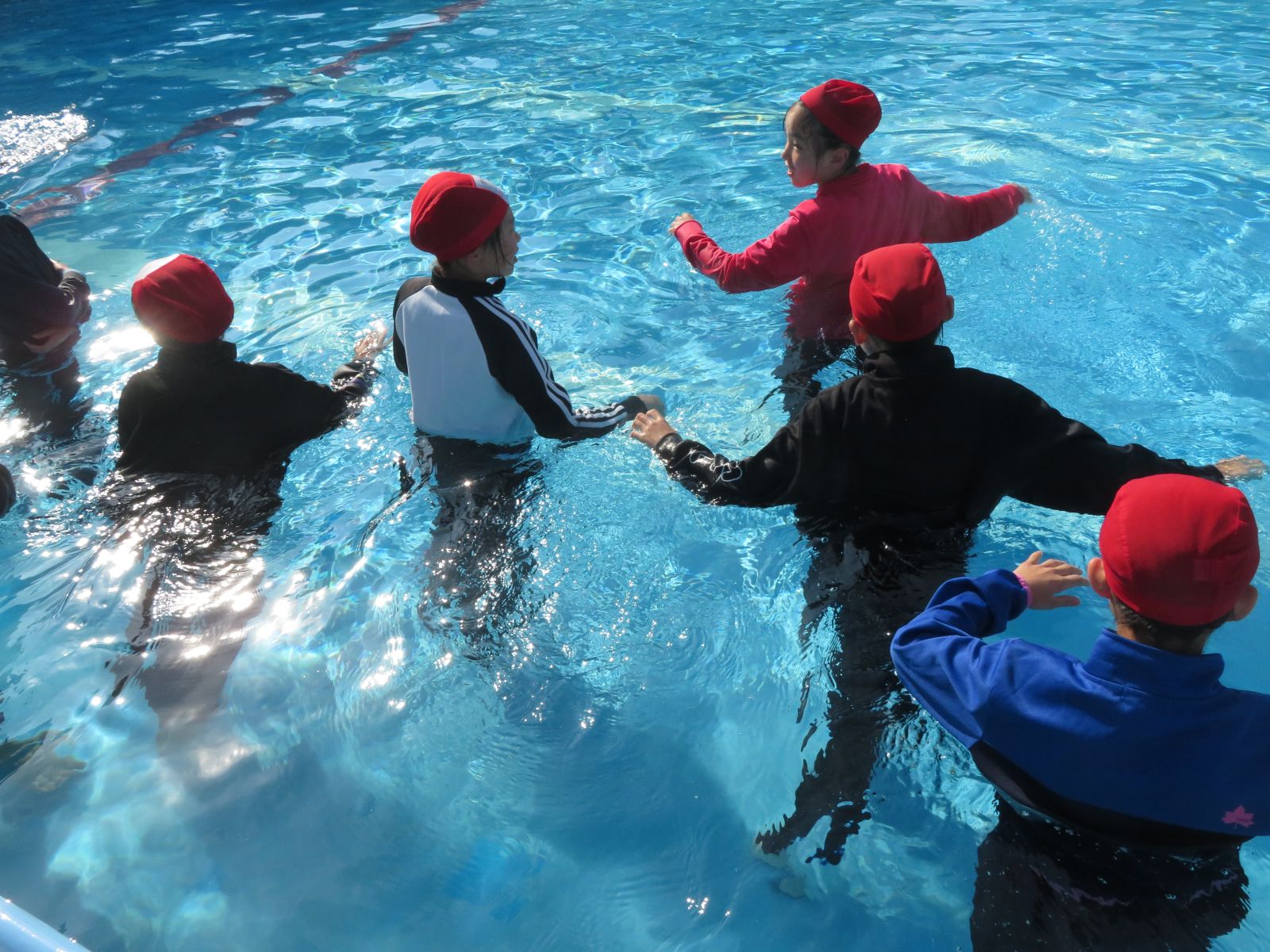 清須市立古城小学校学校日記５年生 着衣水泳