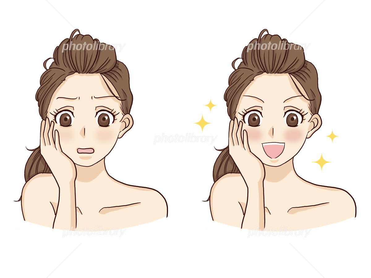 スキンケアを使った美しい女性 ベクターイラスト画像とPNGフリー素材透過の無料ダウンロード - Pngtree