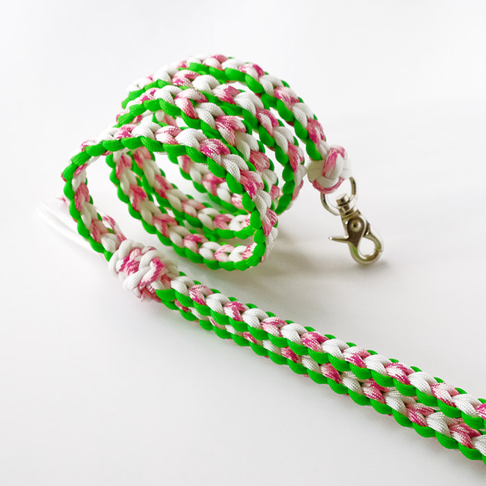 パラコード スマホショルダーハート編み 長さTikTok