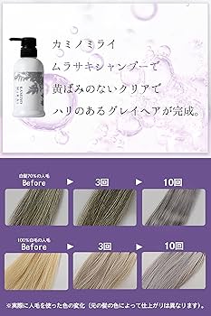 Amazonラシーネ グレイヘアシャンプー 500ml グレイヘア 白髪 黄ばみ 大容量 ショート サロン品質 シャンプーRacineシャンプー 通販