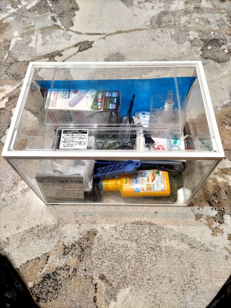 ゆうゆう様専用 レグラス 鑑賞魚用ガラス水槽 セット 金魚元気 ぶくぶく水キレイセット