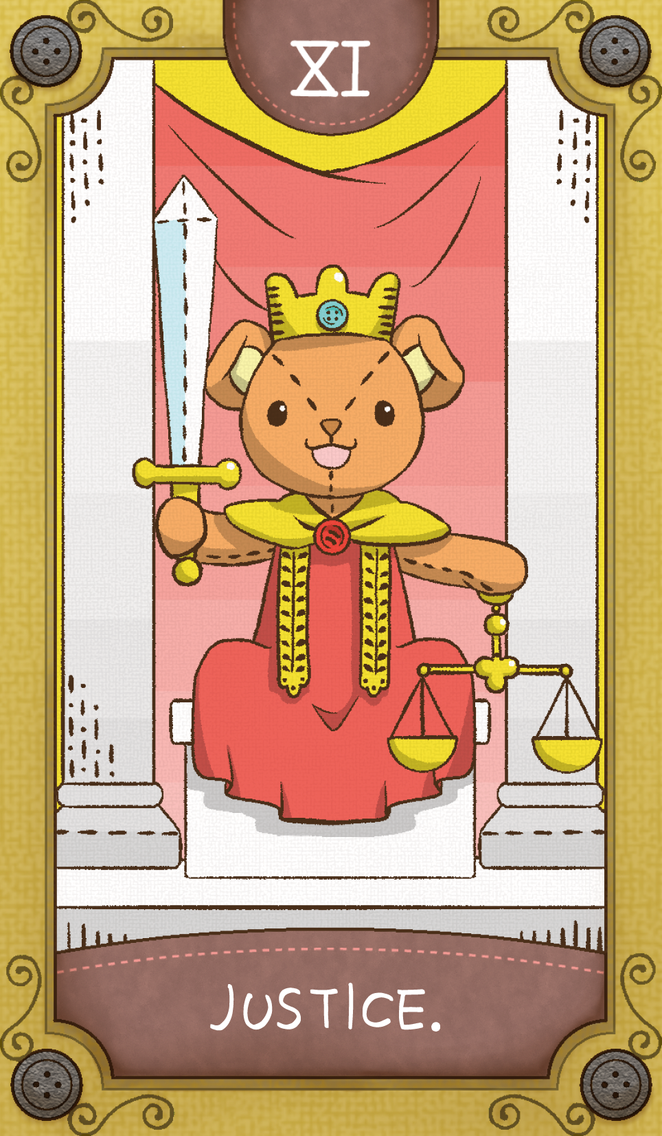 タロットカード 11:正義 意味・解釈を正位置・逆位置別解説恋愛・仕事・悩み別タロットパレット