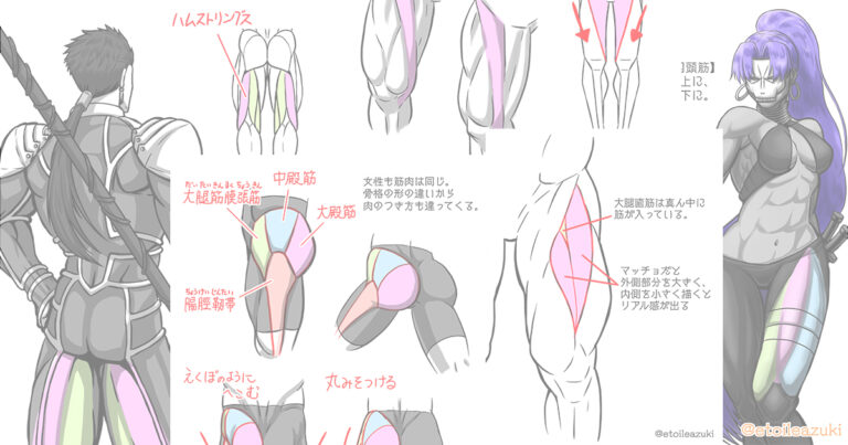 ポーズのついた腕の描き方3つのコツシジストラボ