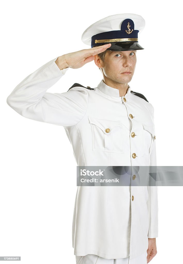 男性兵士の帽子をかぶらずに敬礼で手をやっての写真素材・画像素材 Image 83232069