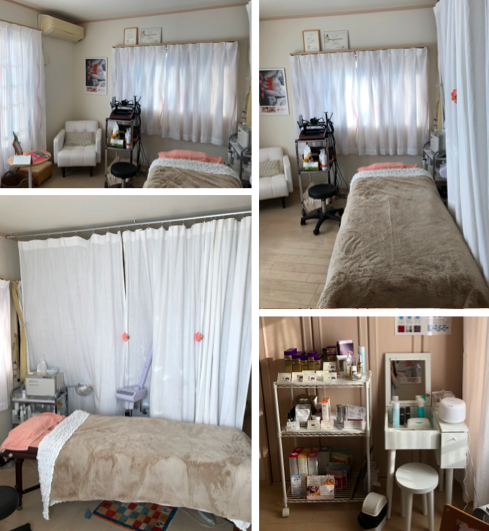 サロンインテリア 和室をアジアンナチュラルで落ち着くサロンルームに模様替えコーディネート インテリアコーディネーター