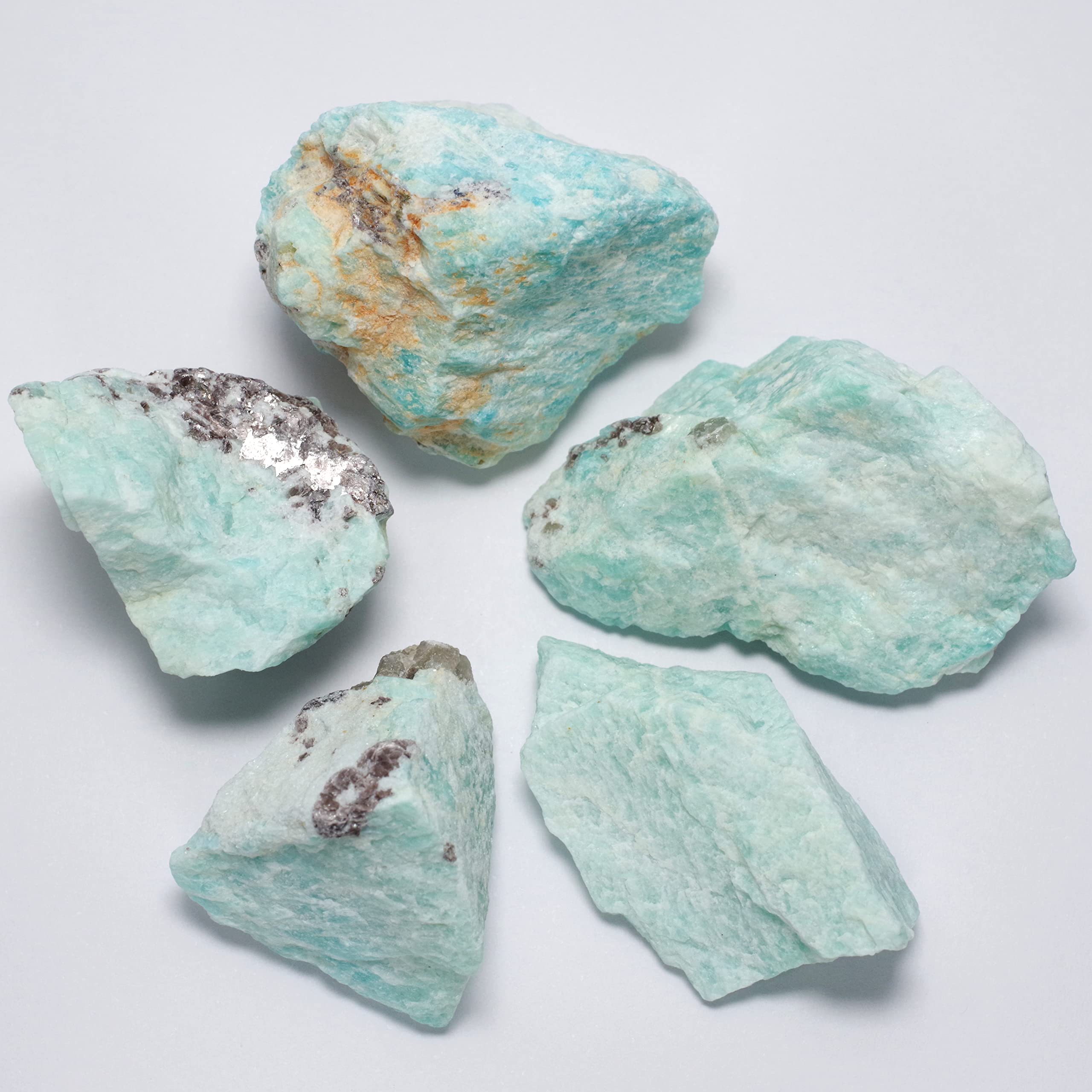 アマゾナイト③ 3.9kg 孔雀石 紋石 鑑賞石 原石 自然石 鉱物 鉱石 水石