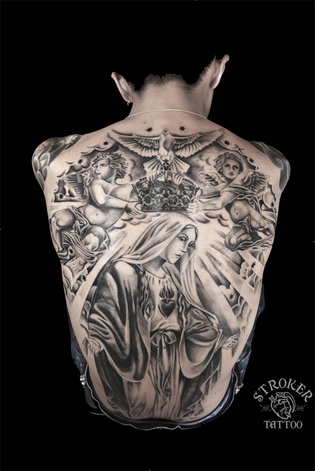 聖母マリア – Tifana Tattoo – 東京・渋谷のタトゥースタジオ