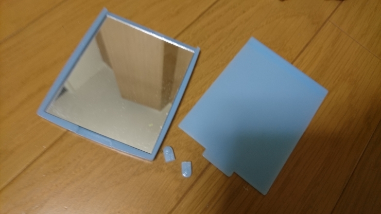 鏡 コンパクトミラー シール鏡 シールミラー 割れない コスメミラ