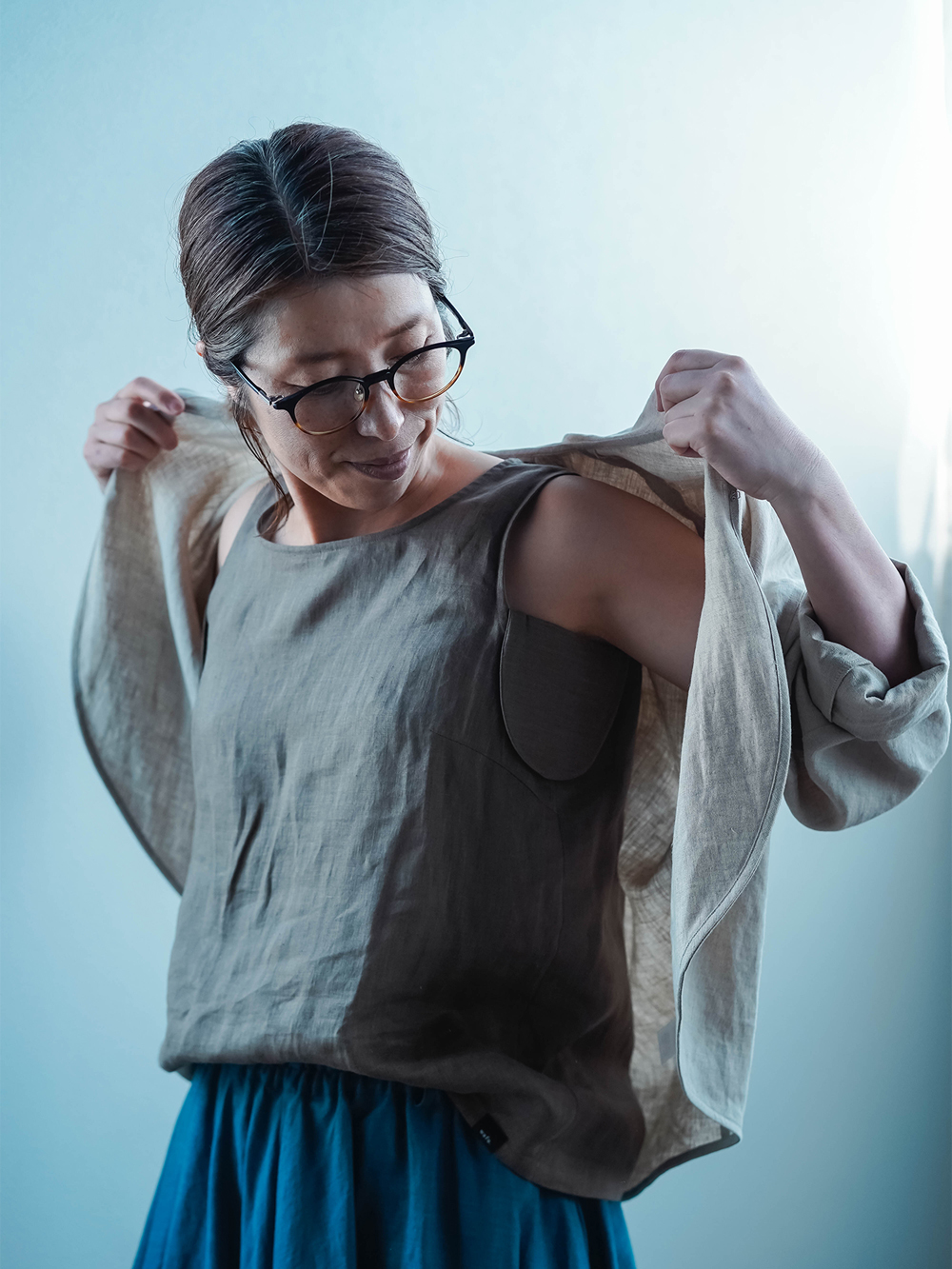 汗取りパッド付きノースリーブ スマートドライ®BASICシリーズ- ファッション通販ならセシール cecile